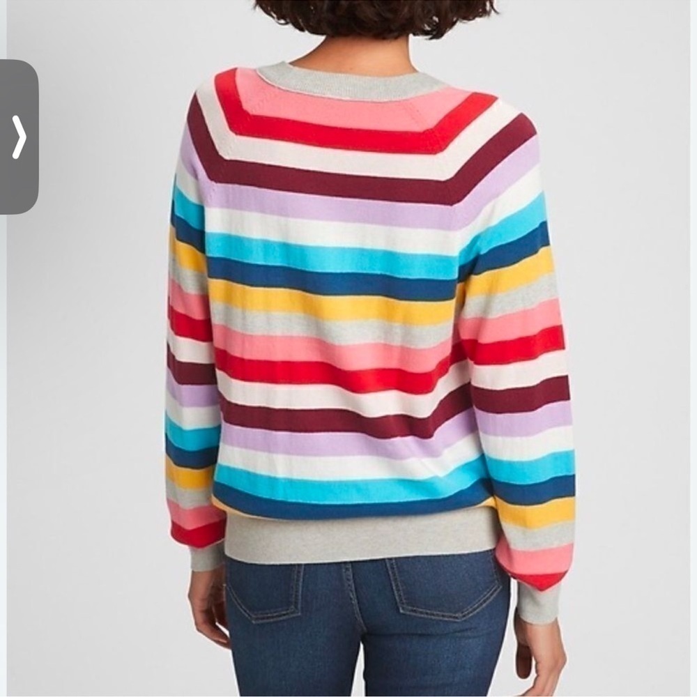 NWT GAP Multicolor Striped Sweater Size S - Picture 3 of 8